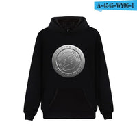 Electroneum Logo Print Hoodie Blockchain Electroneum Cotton Pullover Bitcoin Electroneum cryptocurrencies Men Winter clothes - Crypto gear and stuff