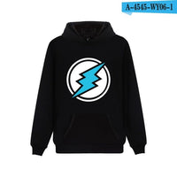 Electroneum Logo Print Hoodie Blockchain Electroneum Cotton Pullover Bitcoin Electroneum cryptocurrencies Men Winter clothes - Crypto gear and stuff