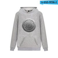 Electroneum Logo Print Hoodie Blockchain Electroneum Cotton Pullover Bitcoin Electroneum cryptocurrencies Men Winter clothes - Crypto gear and stuff