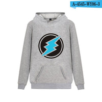 Electroneum Logo Print Hoodie Blockchain Electroneum Cotton Pullover Bitcoin Electroneum cryptocurrencies Men Winter clothes - Crypto gear and stuff