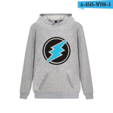 Electroneum Logo Print Hoodie Blockchain Electroneum Cotton Pullover Bitcoin Electroneum cryptocurrencies Men Winter clothes - Crypto gear and stuff