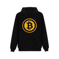 Bitcoin Hooded Hoodies Men Sweatshirt Winter Fashion Virtual Currency Logo Men Hoodies And Sweatshirt Funny Clothes - Crypto gear and stuff