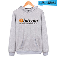 Bitcoin Hooded Hoodies Men Sweatshirt Winter Fashion Virtual Currency Logo Men Hoodies And Sweatshirt Funny Clothes - Crypto gear and stuff