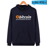 Bitcoin Hooded Hoodies Men Sweatshirt Winter Fashion Virtual Currency Logo Men Hoodies And Sweatshirt Funny Clothes - Crypto gear and stuff