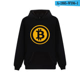 Bitcoin Hooded Hoodies Men Sweatshirt Winter Fashion Virtual Currency Logo Men Hoodies And Sweatshirt Funny Clothes - Crypto gear and stuff