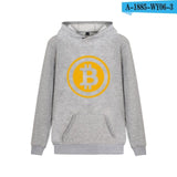 Bitcoin Hooded Hoodies Men Sweatshirt Winter Fashion Virtual Currency Logo Men Hoodies And Sweatshirt Funny Clothes - Crypto gear and stuff