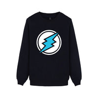 Electroneum Logo Print Sweatshirt Hoodie Blockchain Electroneum Cotton Pullover Bitcoin Electroneum cryptocurrencies clothes - Crypto gear and stuff