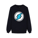 Electroneum Logo Print Sweatshirt Hoodie Blockchain Electroneum Cotton Pullover Bitcoin Electroneum cryptocurrencies clothes - Crypto gear and stuff
