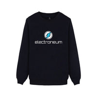 Electroneum Logo Print Sweatshirt Hoodie Blockchain Electroneum Cotton Pullover Bitcoin Electroneum cryptocurrencies clothes - Crypto gear and stuff