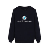 Electroneum Logo Print Sweatshirt Hoodie Blockchain Electroneum Cotton Pullover Bitcoin Electroneum cryptocurrencies clothes - Crypto gear and stuff