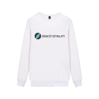 Electroneum Logo Print Sweatshirt Hoodie Blockchain Electroneum Cotton Pullover Bitcoin Electroneum cryptocurrencies clothes - Crypto gear and stuff