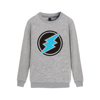 Electroneum Logo Print Sweatshirt Hoodie Blockchain Electroneum Cotton Pullover Bitcoin Electroneum cryptocurrencies clothes - Crypto gear and stuff