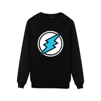 Electroneum Logo Print Sweatshirt Hoodie Blockchain Electroneum Cotton Pullover Bitcoin Electroneum cryptocurrencies clothes - Crypto gear and stuff