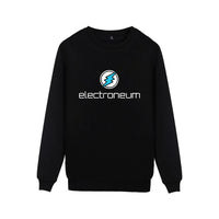 Electroneum Logo Print Sweatshirt Hoodie Blockchain Electroneum Cotton Pullover Bitcoin Electroneum cryptocurrencies clothes - Crypto gear and stuff