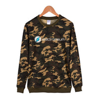Electroneum Logo Print Sweatshirt Hoodie Blockchain Electroneum Cotton Pullover Bitcoin Electroneum cryptocurrencies clothes - Crypto gear and stuff