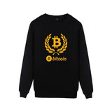Digital currency Bitcoin Logo Mens Sweatshirt Pullover Hoodie Prevailing bitcoin logo New Arrived Funny Capless Clothes 4XL - Crypto gear and stuff
