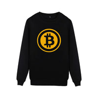 Digital currency Bitcoin Logo Mens Sweatshirt Pullover Hoodie Prevailing bitcoin logo New Arrived Funny Capless Clothes 4XL - Crypto gear and stuff