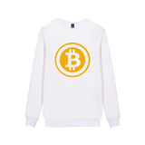 Digital currency Bitcoin Logo Mens Sweatshirt Pullover Hoodie Prevailing bitcoin logo New Arrived Funny Capless Clothes 4XL - Crypto gear and stuff