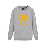 Digital currency Bitcoin Logo Mens Sweatshirt Pullover Hoodie Prevailing bitcoin logo New Arrived Funny Capless Clothes 4XL - Crypto gear and stuff