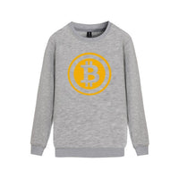 Digital currency Bitcoin Logo Mens Sweatshirt Pullover Hoodie Prevailing bitcoin logo New Arrived Funny Capless Clothes 4XL - Crypto gear and stuff