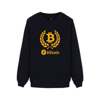 Digital currency Bitcoin Logo Mens Sweatshirt Pullover Hoodie Prevailing bitcoin logo New Arrived Funny Capless Clothes 4XL - Crypto gear and stuff