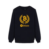 Digital currency Bitcoin Logo Mens Sweatshirt Pullover Hoodie Prevailing bitcoin logo New Arrived Funny Capless Clothes 4XL - Crypto gear and stuff