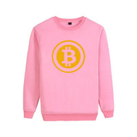 Digital currency Bitcoin Logo Mens Sweatshirt Pullover Hoodie Prevailing bitcoin logo New Arrived Funny Capless Clothes 4XL - Crypto gear and stuff