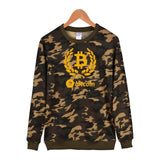Digital currency Bitcoin Logo Mens Sweatshirt Pullover Hoodie Prevailing bitcoin logo New Arrived Funny Capless Clothes 4XL - Crypto gear and stuff