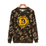 Digital currency Bitcoin Logo Mens Sweatshirt Pullover Hoodie Prevailing bitcoin logo New Arrived Funny Capless Clothes 4XL - Crypto gear and stuff