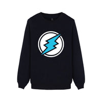 Electroneum Logo Print Sweatshirt Hoodie Blockchain Cotton Pullover Bitcoin Electroneum cryptocurrencies clothes - Crypto gear and stuff
