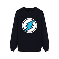 Electroneum Logo Print Sweatshirt Hoodie Blockchain Cotton Pullover Bitcoin Electroneum cryptocurrencies clothes - Crypto gear and stuff