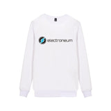 Electroneum Logo Print Sweatshirt Hoodie Blockchain Cotton Pullover Bitcoin Electroneum cryptocurrencies clothes - Crypto gear and stuff