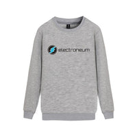 Electroneum Logo Print Sweatshirt Hoodie Blockchain Cotton Pullover Bitcoin Electroneum cryptocurrencies clothes - Crypto gear and stuff