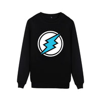 Electroneum Logo Print Sweatshirt Hoodie Blockchain Cotton Pullover Bitcoin Electroneum cryptocurrencies clothes - Crypto gear and stuff