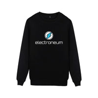 Electroneum Logo Print Sweatshirt Hoodie Blockchain Cotton Pullover Bitcoin Electroneum cryptocurrencies clothes - Crypto gear and stuff
