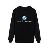 Electroneum Logo Print Sweatshirt Hoodie Blockchain Cotton Pullover Bitcoin Electroneum cryptocurrencies clothes - Crypto gear and stuff