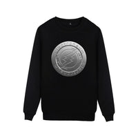 Electroneum Logo Print Sweatshirt Hoodie Blockchain Cotton Pullover Bitcoin Electroneum cryptocurrencies clothes - Crypto gear and stuff