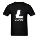 Litecoin T Shirt Custom Short Sleeve Clothes 2018 Hot Street Wear HODL - Crypto gear and stuff