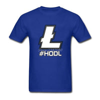 Litecoin T Shirt Custom Short Sleeve Clothes 2018 Hot Street Wear HODL - Crypto gear and stuff