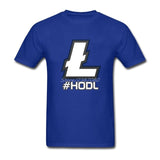 Litecoin T Shirt Custom Short Sleeve Clothes 2018 Hot Street Wear HODL - Crypto gear and stuff