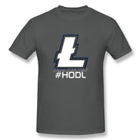Litecoin T Shirt Custom Short Sleeve Clothes 2018 Hot Street Wear HODL - Crypto gear and stuff