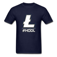 Litecoin T Shirt Custom Short Sleeve Clothes 2018 Hot Street Wear HODL - Crypto gear and stuff