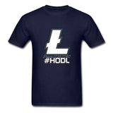 Litecoin T Shirt Custom Short Sleeve Clothes 2018 Hot Street Wear HODL - Crypto gear and stuff