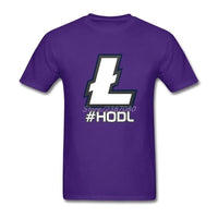 Litecoin T Shirt Custom Short Sleeve Clothes 2018 Hot Street Wear HODL - Crypto gear and stuff
