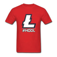 Litecoin T Shirt Custom Short Sleeve Clothes 2018 Hot Street Wear HODL - Crypto gear and stuff