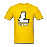Litecoin T Shirt Custom Short Sleeve Clothes 2018 Hot Street Wear HODL - Crypto gear and stuff