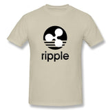 Ripple XRP CryptoCurrency T Shirt Custom Short Sleeve Brand Clothing Fashion Lovers Plus Size Cotton  Funny T Shirts - Crypto gear and stuff