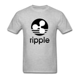 Ripple XRP CryptoCurrency T Shirt Custom Short Sleeve Brand Clothing Fashion Lovers Plus Size Cotton  Funny T Shirts - Crypto gear and stuff