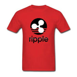Ripple XRP CryptoCurrency T Shirt Custom Short Sleeve Brand Clothing Fashion Lovers Plus Size Cotton  Funny T Shirts - Crypto gear and stuff
