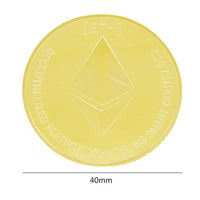 4 cm Bitcoin Coin Collection Art Gift Ripple Coin Currency Gift Physical Art Commemorative ETN DASH Coin Gift - Crypto gear and stuff